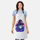 魔性のカエル エプロン (着用した状態)