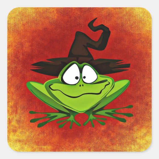 魔性のカエル スクエアシール (正面)