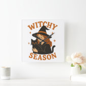 魔性の季節 スクエア壁時計 (ホーム)