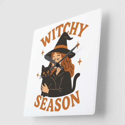 魔性の季節 スクエア壁時計 (傾斜)