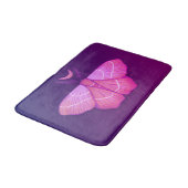 魔性の蛾の蝶の紫色の魔法の昆虫 バスマット (アングル)