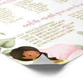 魔法あなたの妖精の名前の誕生日ゲームサイン ポスター (角)