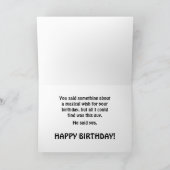 魔法おもしろいのウィッシュハッピーバースデーグリーティングカード シーズンカード (内部)