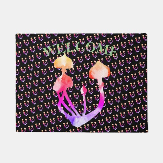 魔法おもしろいキノコ ドアマット (正面)