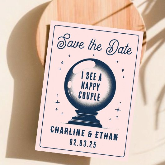 魔法おもしろいボールピンクダルブルー日付を保存 セーブザデート