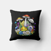 魔法お洒落のキノコと花 クッション (裏面)