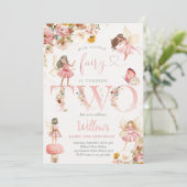 魔法お洒落のフローラ妖精2nd誕生日パーティー 招待状 (スタンド正面)