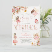 魔法お洒落のフローラ妖精3rd誕生日パーティー 招待状 (スタンド正面)