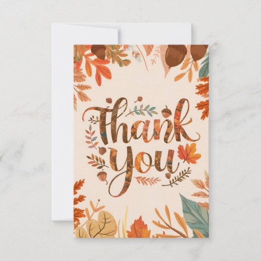 魔法お洒落の秋 サンキューカード (正面)