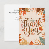 魔法お洒落の秋 サンキューカード (正面/裏面)