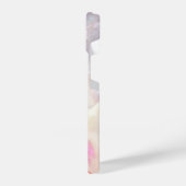 魔法お洒落の紫色の花の編集 iPhoneケース (左側面)