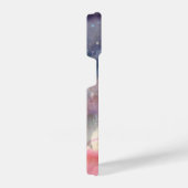 魔法お洒落の紫色の花の編集 iPhoneケース (右側面)