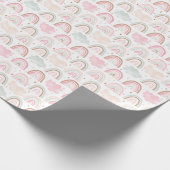 魔法お洒落の虹の模様 ラッピングペーパー (角)