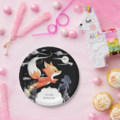 魔法お洒落キツネ誕生日 ペーパープレート (パーティー)