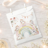 魔法お洒落パステルユニコーン子供の誕生日 フェイバーバッグ (クリップ留めされた状態)