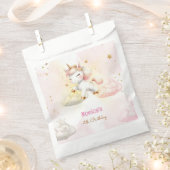 魔法お洒落パステルユニコーン子供の誕生日 フェイバーバッグ (クリップ留めされた状態)