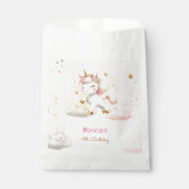 魔法お洒落パステルユニコーン子供の誕生日 フェイバーバッグ (正面)