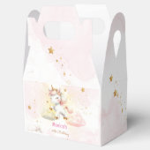 魔法お洒落パステルユニコーン子供の誕生日 フェイバーボックス (オープン)