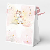 魔法お洒落パステルユニコーン子供の誕生日 フェイバーボックス (裏面サイド)
