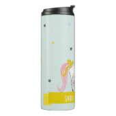 魔法お洒落ユニコーンピンクアクアプリンセスキッズ タンブラー (回転左)