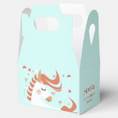 魔法お洒落ユニコーン子供の誕生日 フェイバーボックス (オープン)