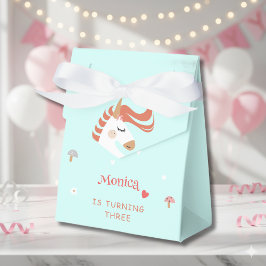 魔法お洒落ユニコーン子供の誕生日 フェイバーボックス