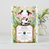 魔法お洒落牛誕生日 招待状 (スタンド正面)