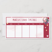 魔法お洒落tレックスバレリーナ学校の時刻表 (正面)