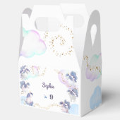 魔法かわいいユニコーン子供の誕生日 フェイバーボックス (オープン)