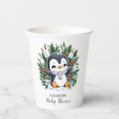 魔法かわいらしペンギン赤ちゃんシャワー 紙コップ (正面)
