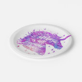 魔法がすべてのまわりに使用中-背景色の選択 ペーパープレート (アングル)