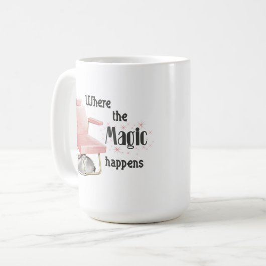 魔法がマグスタイリストの起こるところ コーヒーマグカップ (正面左)