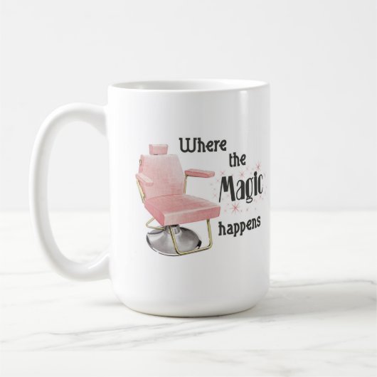 魔法がマグスタイリストの起こるところ コーヒーマグカップ (左)