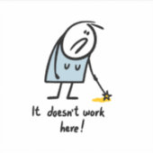 魔法が動作しない シール (正面)