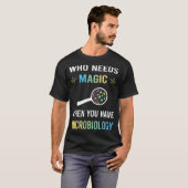 魔法が必要な微生物学 微生物学者 Tシャツ (正面フル)