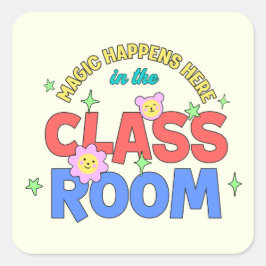 魔法が教室で発生 スクエアシール