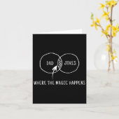 魔法が起こる場所のジョーク カード (黄色い花)