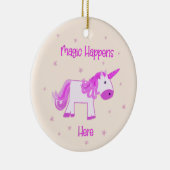 魔法が起こるUnicornオーナメント セラミックオーナメント (右)