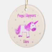 魔法が起こるUnicornオーナメント セラミックオーナメント (左)