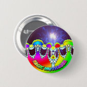 魔法きのこ花火 缶バッジ (正面&裏面)