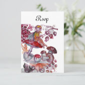魔法きのこ赤白ファンタジーRSVP 招待状 (スタンド正面)