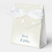 魔法きらめくお洒落ユニコーン子供の誕生日 フェイバーボックス (正面サイド)