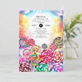 魔法きらめくのキャンディランド誕生日 招待状 (スタンド正面)