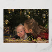 魔法きらめくのクリスマスの願い 箔シーズンポストカード (正面)