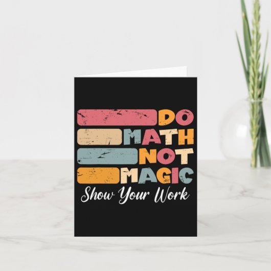魔法じゃなくて数学を Funny Math Teacher 学校に戻ろう カード (正面)