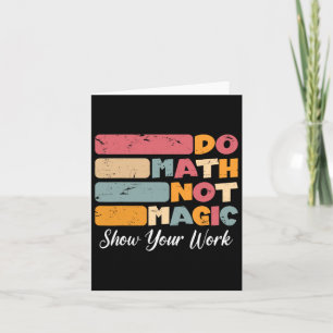 魔法じゃなくて数学を Funny Math Teacher 学校に戻ろう カード