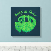 魔法つるのカメレオン キャンバスプリント (インサイチュ (ウッドフロア))