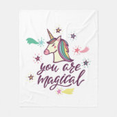 魔法です フリースブランケット (正面)