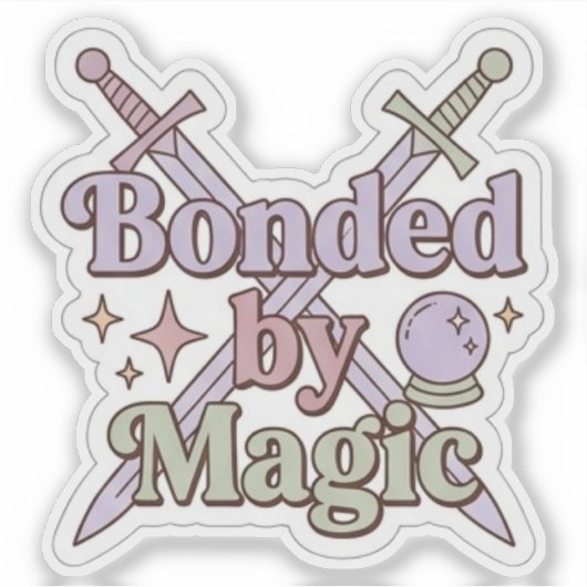 魔法で結ばれた - ファンタジーロマンス小説読者 シール (正面)