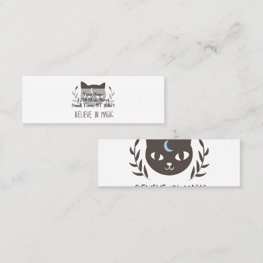 魔法で背景色を選択 スキニー名刺 (正面/裏面)